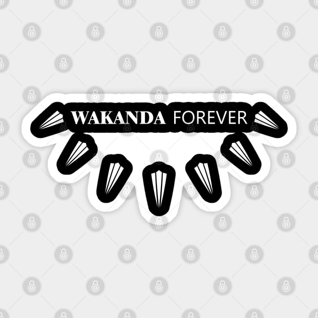 Wakanda Forever - 01 Sticker by SanTees